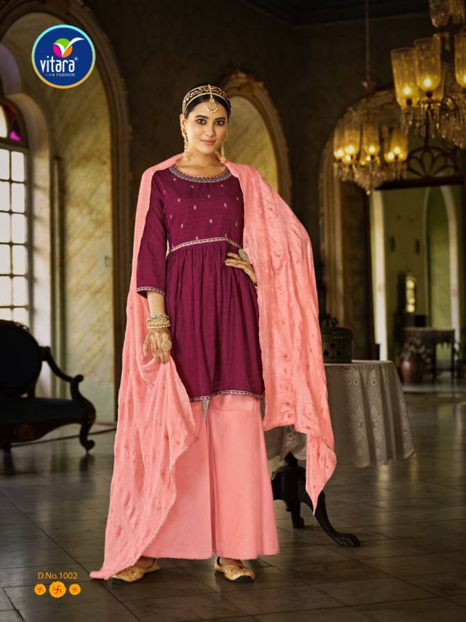 Vitara Prime Rose Heavy Designer Fancy Festive Wear Ready Made Collection
